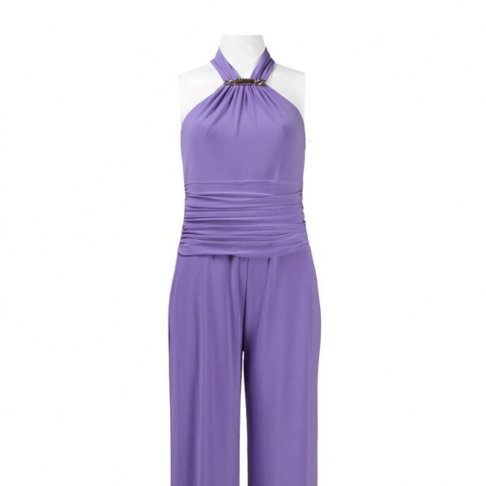 NWT Nine West: Size 8 Long Black Halter Romper